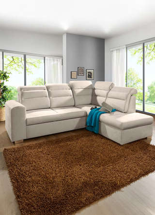 Polstermöbel mit Bettfunktion und Bettkasten