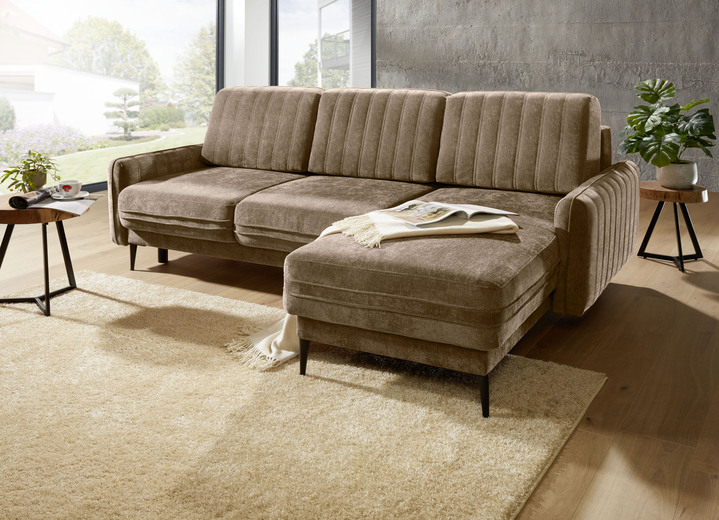 Funktions-Polstermöbel - Polsterecke mit Bettfunktion und Bettkasten, in Farbe CREME Ansicht 6