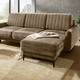 Funktions-Polstermöbel - Polsterecke mit Bettfunktion und Bettkasten, in Farbe CREME – Farbe BRAUN – Ansicht 1