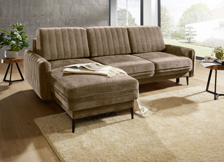 Funktions-Polstermöbel - Polsterecke mit Bettfunktion und Bettkasten, in Farbe CREME Ansicht 10