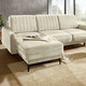 Funktions-Polstermöbel - Polsterecke mit Bettfunktion und Bettkasten, in Farbe CREME – Farbe CREME – Ansicht 1