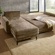 Funktions-Polstermöbel - Polsterecke mit Bettfunktion und Bettkasten, in Farbe CREME – Farbe BRAUN – Ansicht 4