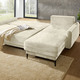 Funktions-Polstermöbel - Polsterecke mit Bettfunktion und Bettkasten, in Farbe CREME – Farbe CREME – Ansicht 2