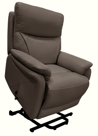 Leder-TV-Sessel mit XXL-Sitzkomfort und Aufstehhilfe