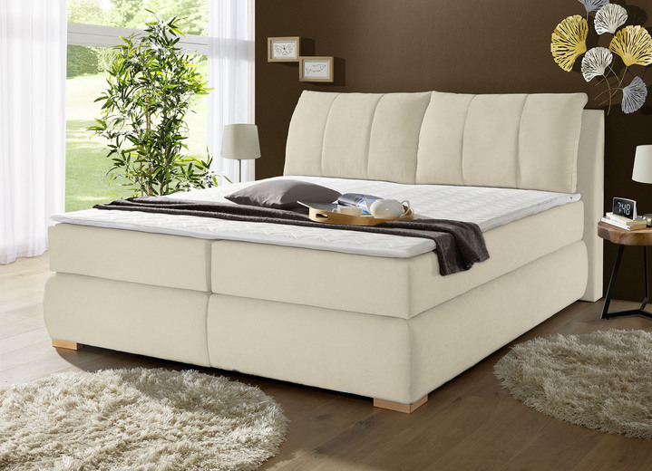 Betten - Boxspringbett mit Topper, in Farbe BLAU Ansicht 7