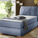 Betten - Boxspringbett mit Topper, in Farbe BLAU
