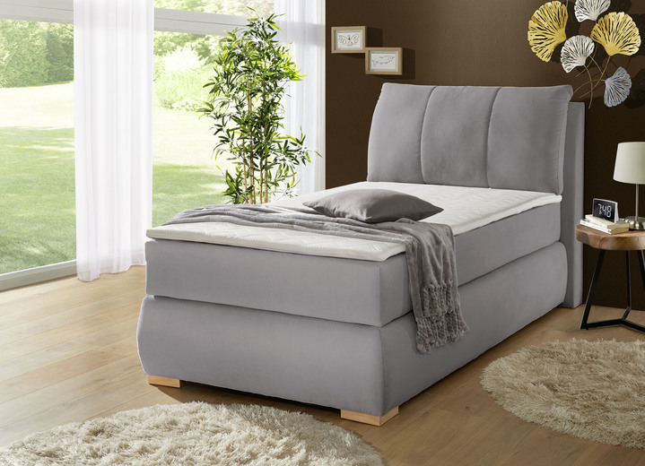 Betten - Boxspringbett mit Topper, in Farbe BLAU Ansicht 3