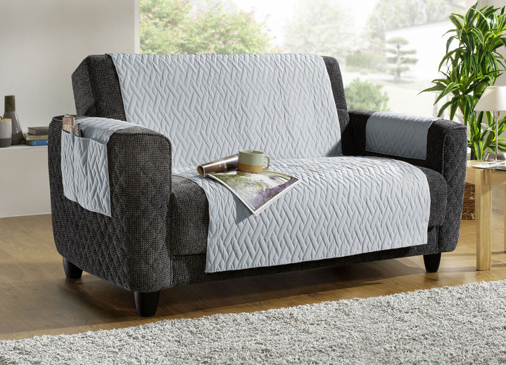 Sessel- & Sofaüberwürfe - Wasserdichte Schoner – Schutzauflage, in Größe 101 (Sesselschoner, 50x150 cm) bis 865 (2 Armlehnenschoner, 38x 55 cm), in Farbe BEIGE Ansicht 8