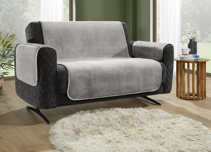 Sessel- & Sofaüberwürfe - Wohnaccessoires mit Anti-Rutsch-Beschichtung, in Größe 101 (Sesselschoner, 50x150 cm) bis 865 (2 Armlehnenschoner, 50x 70 cm), in Farbe ROT Ansicht 15