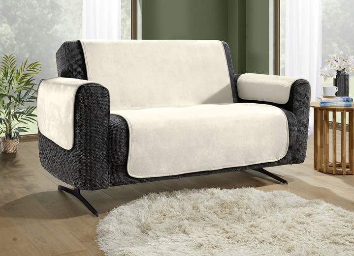 Sessel- & Sofaüberwürfe - Wohnaccessoires mit Anti-Rutsch-Beschichtung, in Größe 101 (Sesselschoner, 50x150 cm) bis 865 (2 Armlehnenschoner, 50x 70 cm), in Farbe ROT Ansicht 7