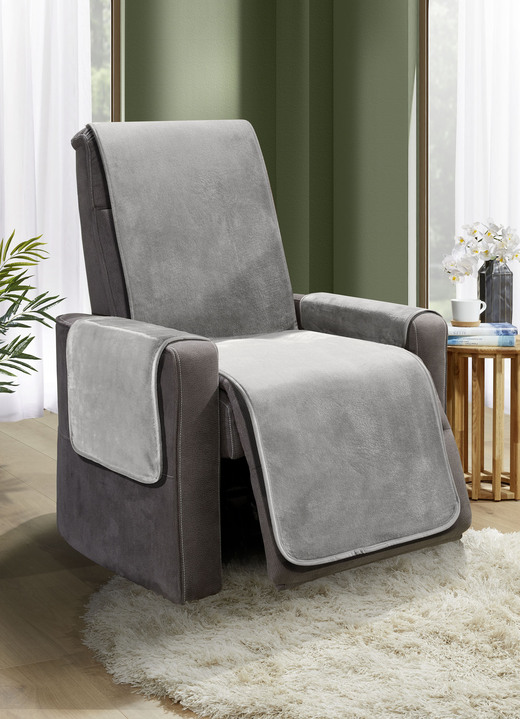 Sessel- & Sofaüberwürfe - Wohnaccessoires mit Anti-Rutsch-Beschichtung, in Größe 101 (Sesselschoner, 50x150 cm) bis 865 (2 Armlehnenschoner, 50x 70 cm), in Farbe ROT Ansicht 9