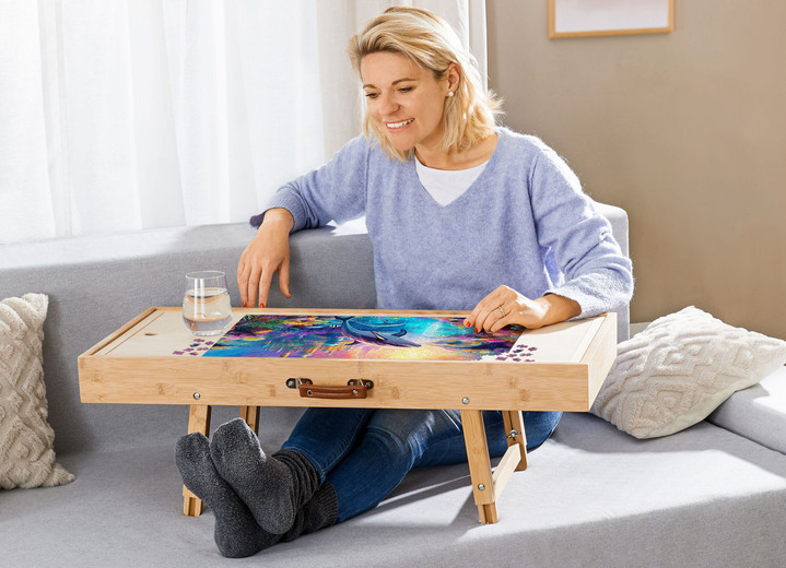 Sonstiges - Spiel- und Puzzletisch für Puzzles mit bis zu 500 Teilen, in Farbe BRAUN Ansicht 1