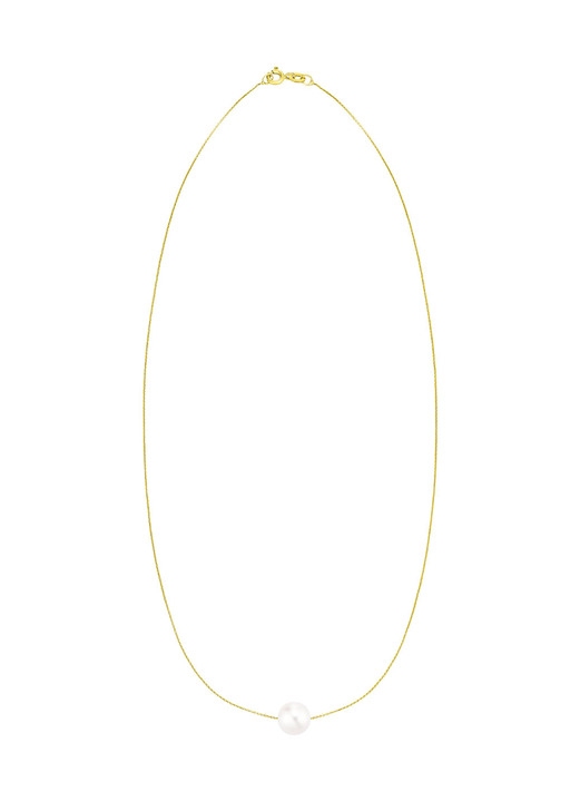 - Filigrane Ankerkette mit Süßwasser-Zuchtperle, in Farbe  Ansicht 2