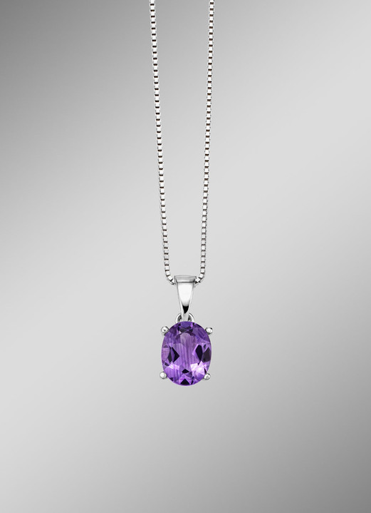 mit Edelsteinen - Anhänger mit Veneziakette, in Farbe  Ansicht 1