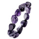 mit Edelsteinen - Elastisches Armband aus echtem Amethyst, in Farbe  – Ansicht 2