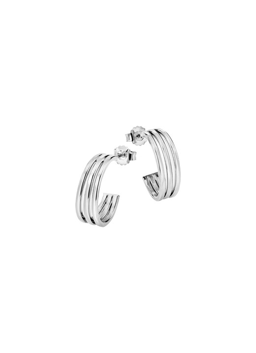 Ohrschmuck - Elegante Creolen aus Silber 925/- fein, in Farbe  Ansicht 2