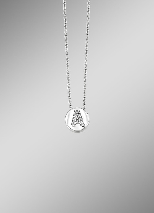 Anhänger - Buchstaben-Anhänger mit Ankerkette, in Größe 001 bis 026, in Farbe , in Ausführung Buchstabe D Ansicht 3