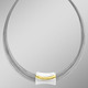 Halsketten & Armbänder - Moderne Garnitur in Bicolor aus Silber 925/- fein und Stahl – Ansicht 1 Halsketten & Armbänder - Moderne Garnitur in Bicolor aus Silber 925/- fein und Stahl, in Farbe , in Ausführung Armband – Ansicht 1