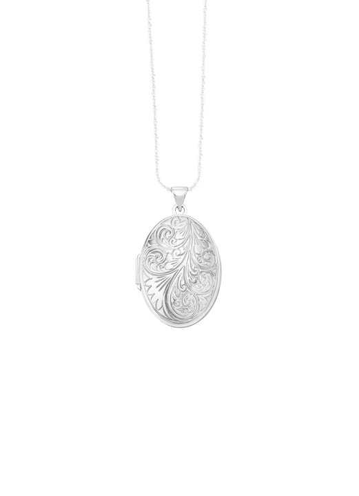 Anhänger - Elegantes Medaillon aus Silber 925/- fein Ansicht 2 Anhänger - Elegantes Medaillon aus Silber 925/- fein, in Farbe  Ansicht 2