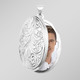 Anhänger - Elegantes Medaillon aus Silber 925/- fein – Ansicht 3 Anhänger - Elegantes Medaillon aus Silber 925/- fein, in Farbe  – Ansicht 3