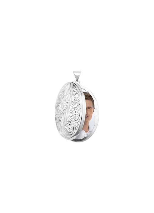 Anhänger - Elegantes Medaillon aus Silber 925/- fein Ansicht 4 Anhänger - Elegantes Medaillon aus Silber 925/- fein, in Farbe  Ansicht 4