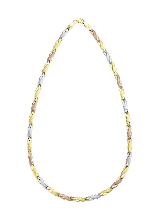 ohne Steine / mit Zirkonia - Edle, kreuzförmige Halskette , in Farbe  Ansicht 2