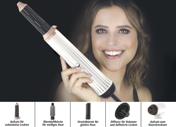 Haarstyling & Haarpflege - My Beauty Styler für Ihren neuen Look – wie frisch vom Friseur, in Farbe WEISS-ROSÉGOLD Ansicht 1