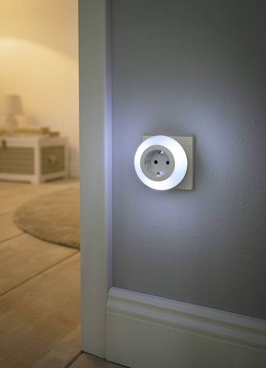 Sonstiges - LED-Nachtlichtsteckdose, in Farbe WEISS Ansicht 1