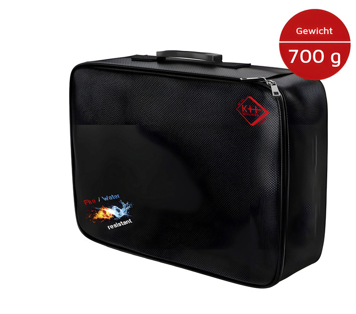 Sicherheit - Feuerfester Dokumentenkoffer, in Farbe SCHWARZ Ansicht 4