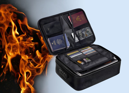 Sicherheit - Feuerfester Dokumentenkoffer, in Farbe SCHWARZ – Farbe SCHWARZ – Ansicht 