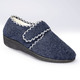 Hausschuhe - Kuschelige Hausschuhe mit flauschigem Innenfutter – Farbe MARINE Hausschuhe - Kuschelige Hausschuhe mit flauschigem Innenfutter, in Größe 036 bis 042, in Farbe MARINE