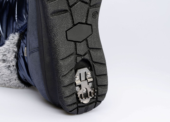 Stiefel & Stiefeletten - Winterstiefel mit Kunstpelzrand, in Größe 036 bis 042, in Farbe BLAU Ansicht 2