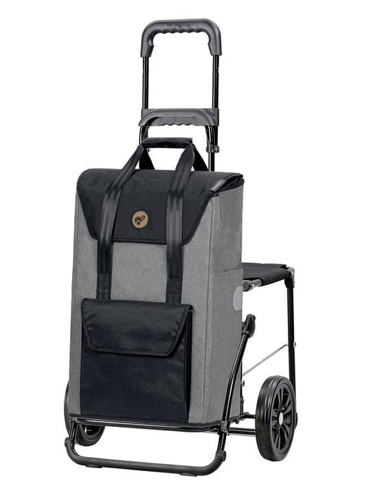 Einkaufstrolleys - Andersen Einkaufsroller mit Sitzmöglichkeit, in Farbe GRAU Ansicht 1
