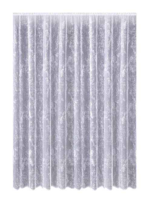 Klassisch - Fabelhafter Store aus Jacquard, in Größe 140 (H125xB300 cm) bis 298 (H245xB600 cm), in Farbe WEISS Ansicht 2