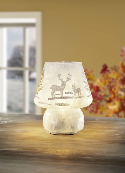 Wohnideen - LED-Lampe aus Glas, in Farbe WEISS