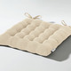 Kissenbezüge - Stuhlkissen und Kissenbezug in Feincord – Farbe CREME – Ansicht 3 Kissenbezüge - Stuhlkissen und Kissenbezug in Feincord, in Größe 905 (Kissenbezug, 40x40 cm) bis 915 (Stuhlkissen, 38x38x 4 cm), in Farbe WEINROT – Farbe CREME – Ansicht 3