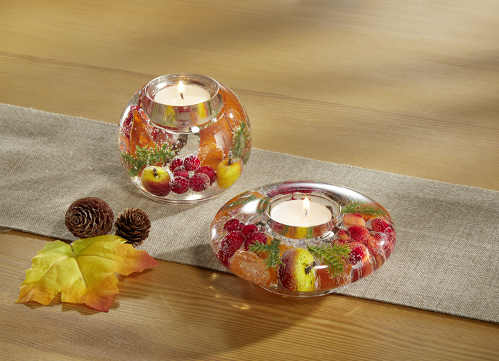 Geschenkideen - Teelichthalter aus Glas, in Farbe BUNT, in Ausführung Teelichthalter 