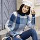 Pullover - Pullover in Jacquard-Dessin – Farbe JEANSBLAU-BLEU-WEISS – Ansicht 2 Pullover - Pullover in Jacquard-Dessin, in Größe L(44/46) bis XS(32/34), in Farbe JEANSBLAU-BLEU-WEISS – Farbe JEANSBLAU-BLEU-WEISS – Ansicht 2