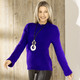 Pullover - Pullover in flauschig weichem Griff – Farbe ULTRAVIOLETT – Ansicht 2 Pullover - Pullover in flauschig weichem Griff, in Größe L(44/46) bis XS(32/34), in Farbe ULTRAVIOLETT – Farbe ULTRAVIOLETT – Ansicht 2