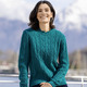 Pullover - Pullover in Strukturmix – Farbe PETROL Pullover - Pullover in Strukturmix, in Größe 036 bis 052, in Farbe PETROL