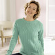 Pullover - Pullover in Strukturmix – Farbe MINT – Ansicht 2 Pullover - Pullover in Strukturmix, in Größe 038 bis 054, in Farbe MINT – Farbe MINT – Ansicht 2