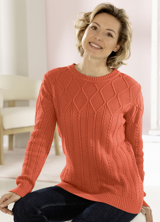 Pullover - Pullover in Strukturmix Ansicht 3 Pullover - Pullover in Strukturmix, in Größe 038 bis 054, in Farbe MINT Ansicht 3