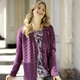 Jacken, Westen & Sets - Strickjacke mit dekorativer Struktur – Farbe MAUVE – Ansicht 2 Jacken, Westen & Sets - Strickjacke mit dekorativer Struktur, in Größe 038 bis 054, in Farbe MAUVE – Farbe MAUVE – Ansicht 2
