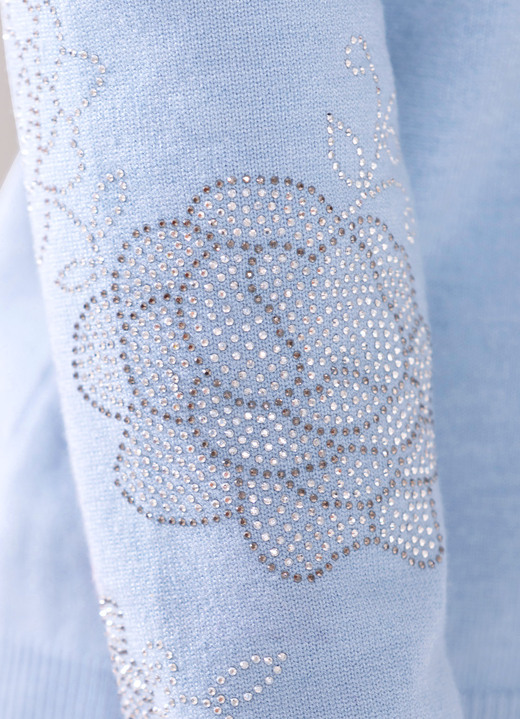 Pullover - Pullover in weicher Qualität, in Größe L(44/46) bis XXL(52/54), in Farbe BLEU MELIERT Ansicht 3