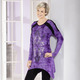 Longshirts - Longshirt in aktueller Batik-Optik in 2 Farben – Farbe LILA BATIK – Ansicht 1 Longshirts - Longshirt in aktueller Batik-Optik in 2 Farben, in Größe 038 bis 056, in Farbe LILA BATIK – Farbe LILA BATIK – Ansicht 1