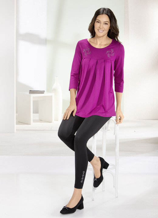 Longshirts - Longshirt mit Zierplättchen in 3 Farben Ansicht 4 Longshirts - Longshirt mit Zierplättchen in 3 Farben, in Größe 038 bis 056, in Farbe ROYALBLAU Ansicht 4