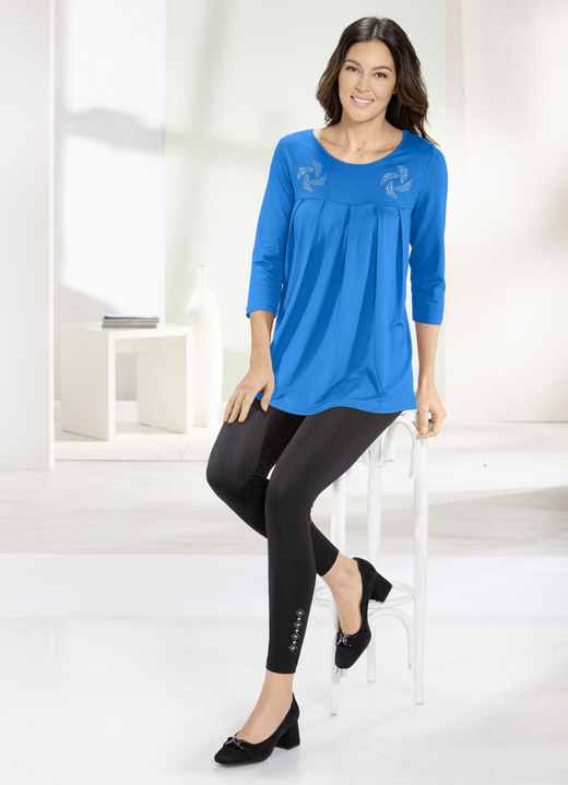 Longshirts - Longshirt mit Zierplättchen in 3 Farben Ansicht 2 Longshirts - Longshirt mit Zierplättchen in 3 Farben, in Größe 038 bis 056, in Farbe ROYALBLAU Ansicht 2