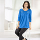 Longshirts - Longshirt mit Zierplättchen in 3 Farben – Farbe ROYALBLAU – Ansicht 2 Longshirts - Longshirt mit Zierplättchen in 3 Farben, in Größe 038 bis 056, in Farbe ROYALBLAU – Farbe ROYALBLAU – Ansicht 2