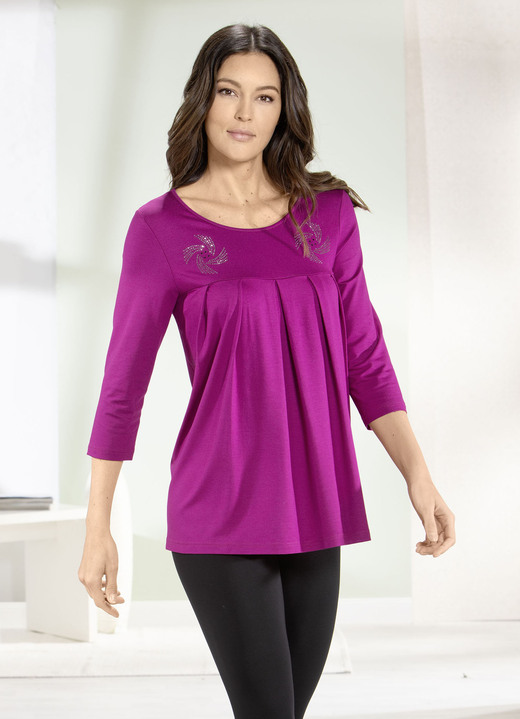 Longshirts - Longshirt mit Zierplättchen in 3 Farben Ansicht 5 Longshirts - Longshirt mit Zierplättchen in 3 Farben, in Größe 038 bis 056, in Farbe ROYALBLAU Ansicht 5