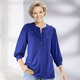 Shirts - Shirt mit kurzer Knopfleiste in 2 Farben, in Größe 036 bis 048, in Farbe ROYALBLAU – Farbe ROYALBLAU – Ansicht 1
